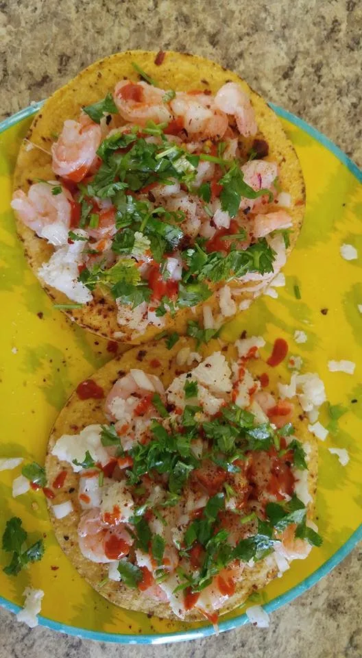 Shrimp Tostadas